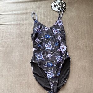 Indigo Women's Floral Black Swimsuit